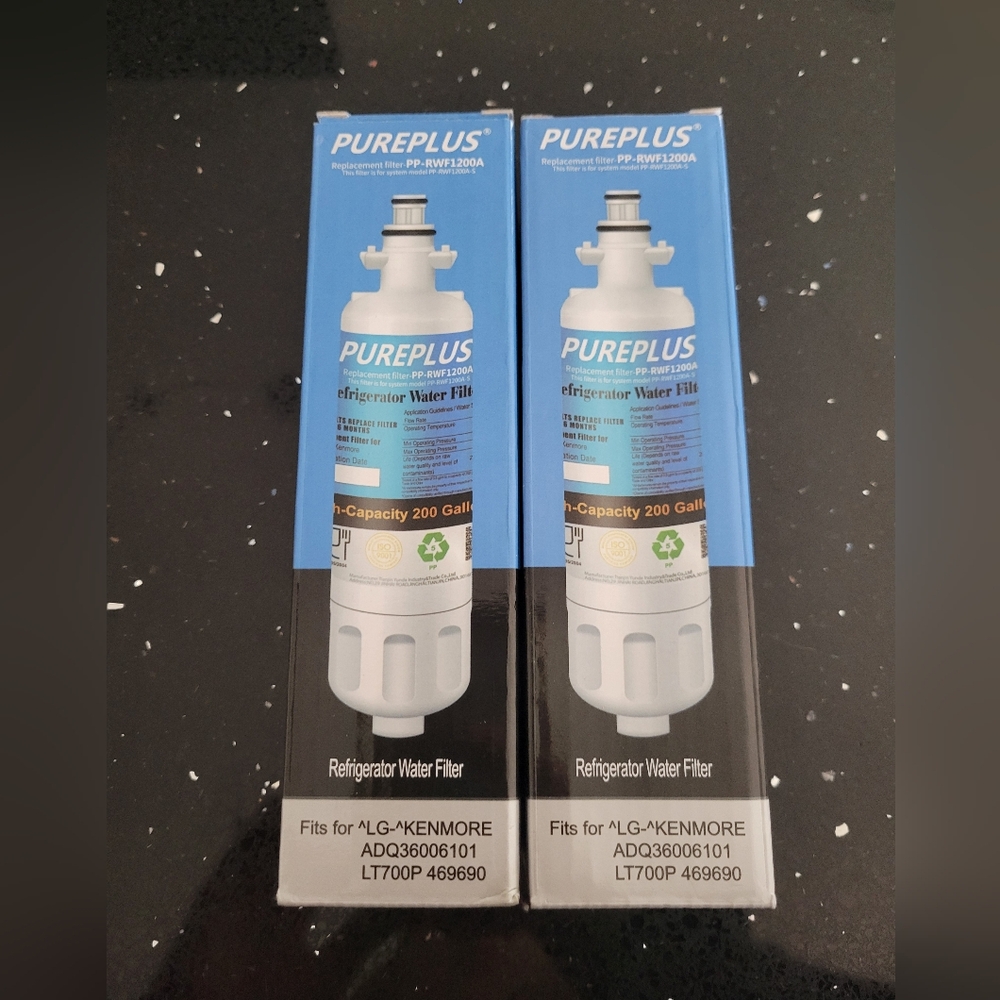 Refridgerator Water Filter, PP-RWF1200A, Qty 2